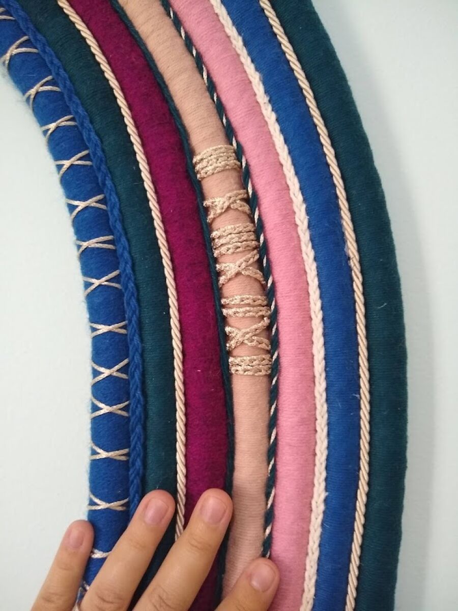 Imagem Cocar Textil detalhe lateral